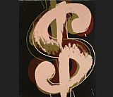 dollar sign beige and red